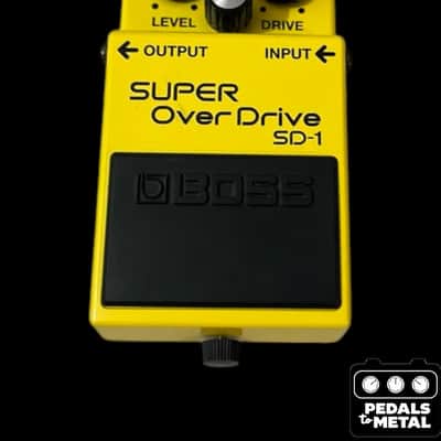 Boss SD-1 Super OverDrive (Silver Label) 1997 - Present - Yellow - X18722 image 2