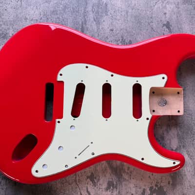 BMC Guitar Body Strat® Stratocaster® Standard SSS Route FIESTA RED image 1