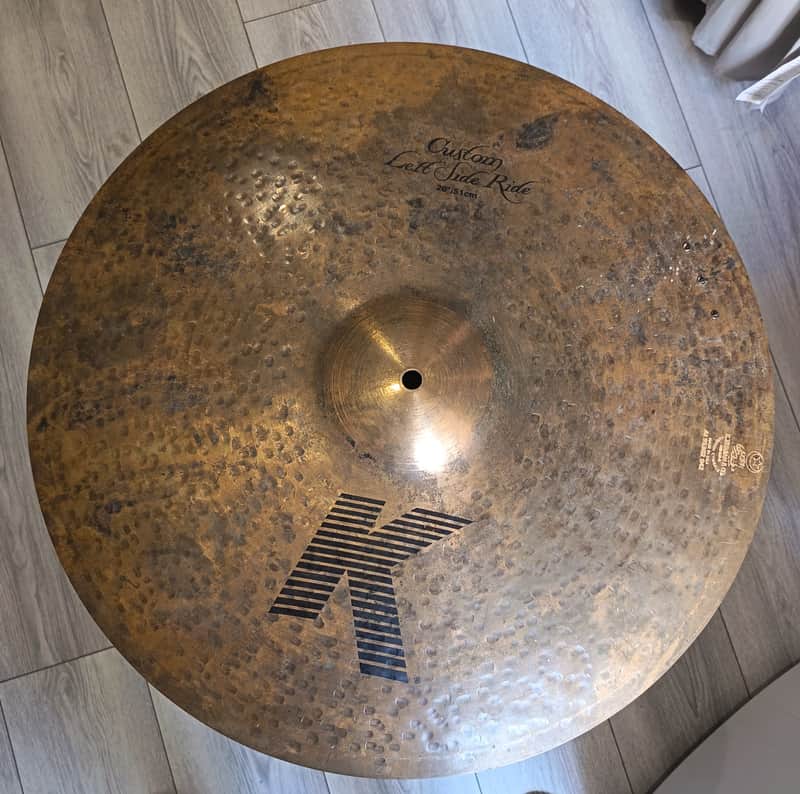 Zildjian 20" K Custom Left Side Ride Cymbal w/3 Rivets image 1
