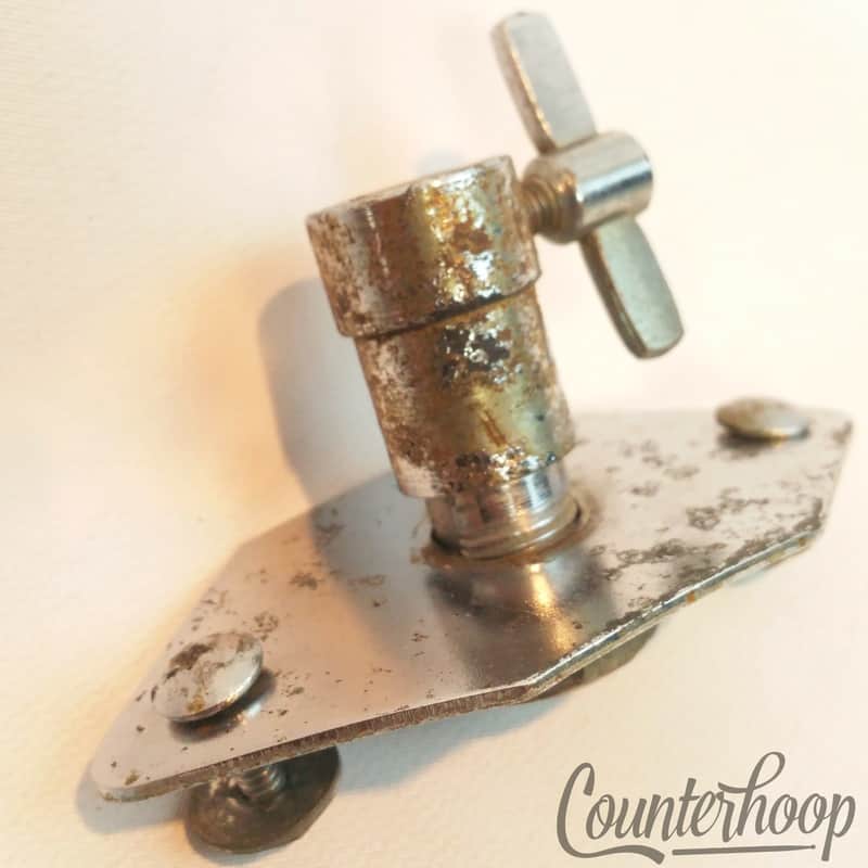 *Camco 60s Oaklawn Mount Bass Drum Spur / Tom Arm Receiver Chrome Vintage USA** image 1