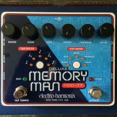 Electro-Harmonix Deluxe Memory Man 1100-TT Analog Delay Pedal w