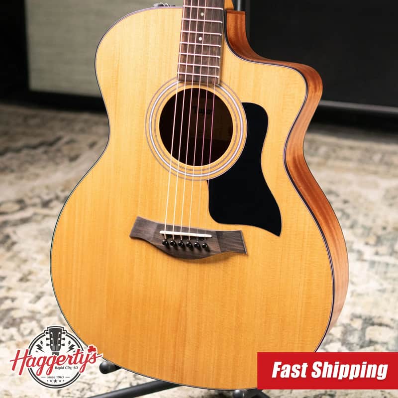 Taylor 114ce Grand Auditorium Acoustic/Electric Guitar - Sapele with Gig Bag image 1