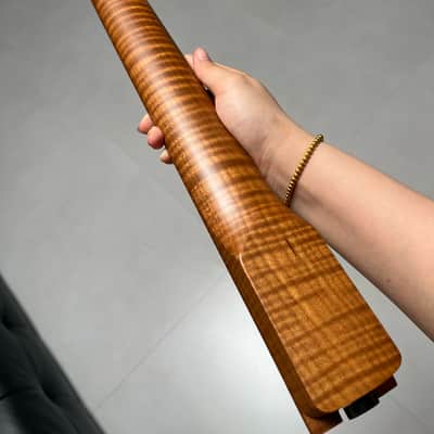 AAAAA Suhr Bone nut Roasted flame Maple Electric Guitar Neck Round stainless steel 22 frets satin Wheel truss rods 12inch image 12