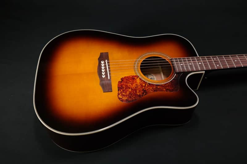 MINT Guild D-140CE ATB - 100 All Solid Dreadnought - Antique Burst Gloss 465 image 1