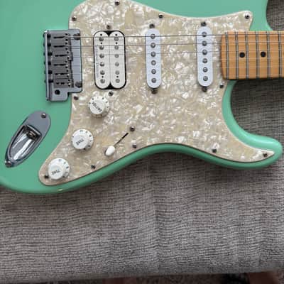 Fender American Fat Stratocaster Texas Special with Maple Fretboard 2002 - 2003 - Surf Pearl image 4