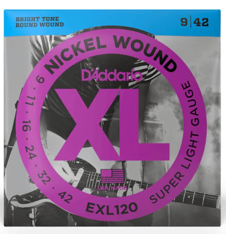 D'Addario EXL120 Nickel Wound Electric Guitar Strings Super Light 9-42 Bild 1