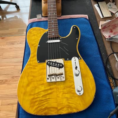 Ziegenfus Custom Guitars T-Type 2023 - Lemon Yellow Stain image 6