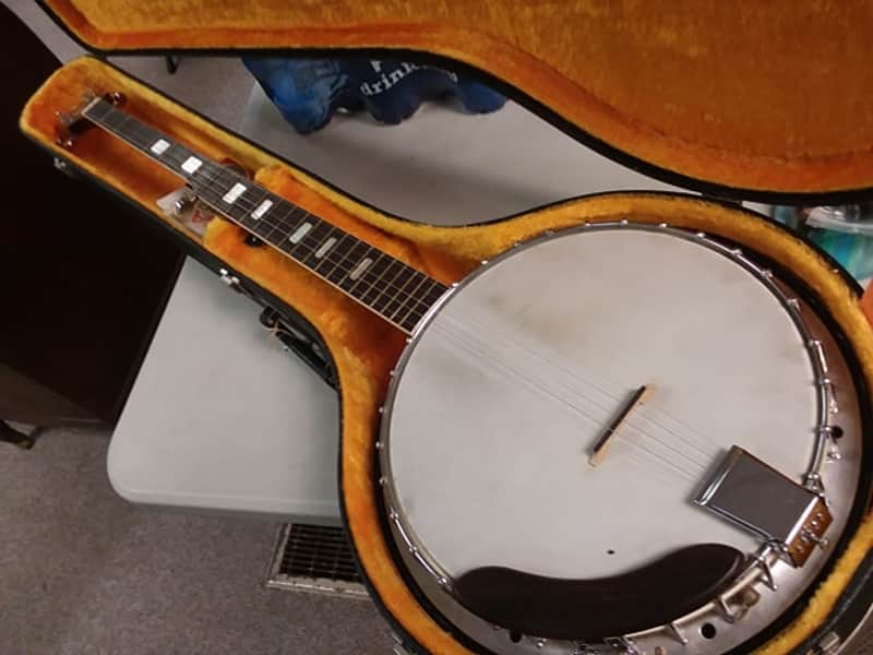 Vintage 70's 5-String Pirles Long Neck FB-5R Banjo w/ Orig | Reverb