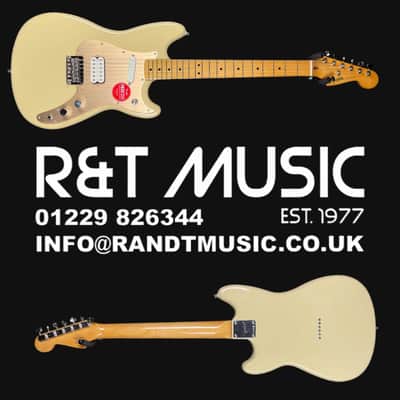 Fender Squier Classic Vibe Duo-Sonic HS MN Electric Guitar in Gold Anodized Pickguard Desert Sand image 8