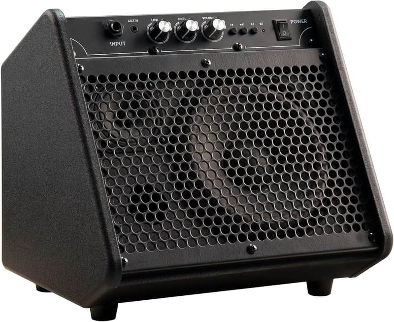 20W Electric Drum Amp, Portable BT Drum/Keyboard Amplifier Speaker System with Dual Drivers for Home Practice image 1