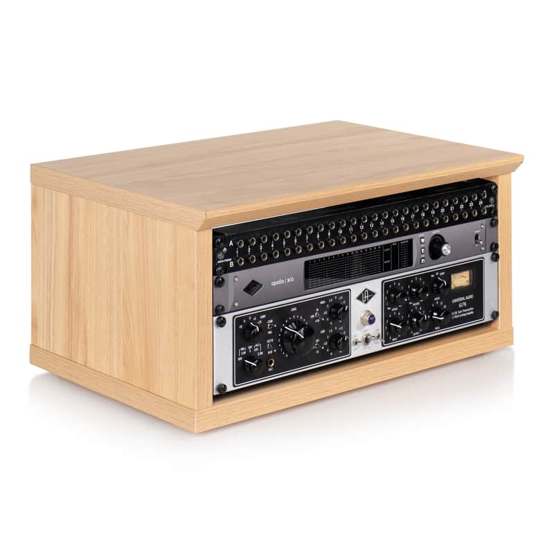 Gator Elite Furniture Series 4U Desktop Studio Rack - Natural Maple Matte Finish image 1