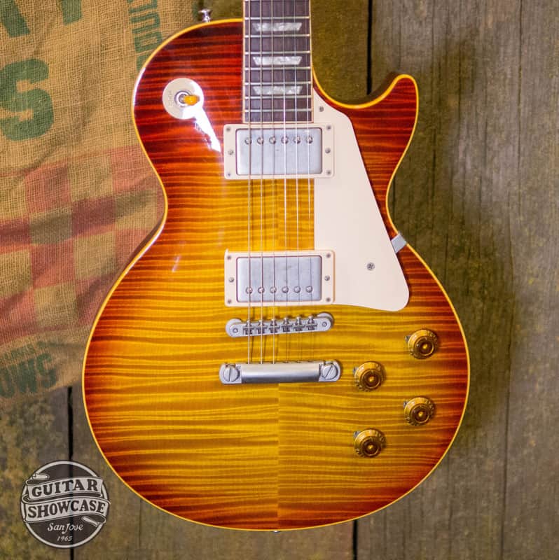Gibson 1995 Les Paul R9 1959 Reissue Flamed Maple Electric Guitar image 1