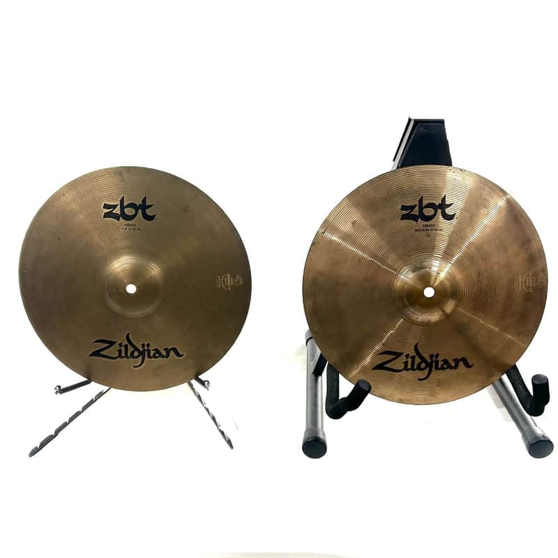 Used Zildjian 13 Inch ZBT Hi Hat Cymbals image 1