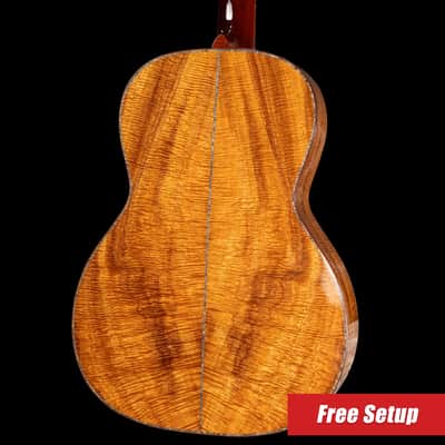 Santa Cruz 000 45 Style Acoustic Guitar - Old Growth Adirondack/Koa with Hardshell Case image 2
