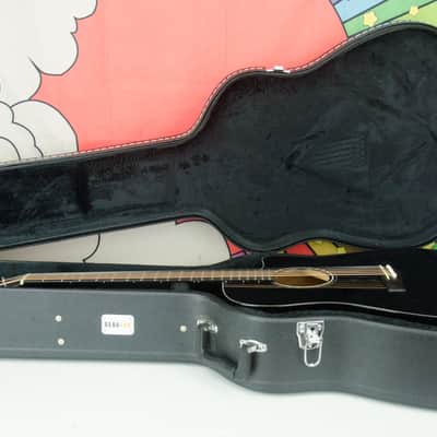 Used Fender CD60SCE Acoustic Guitar, Black, Pickup & Tuner, Hard Case image 2