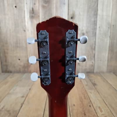 Harmony Rocket H53 1959-1965 with Bigsby with Floating Jazz Pickup - Nickel - Red image 6