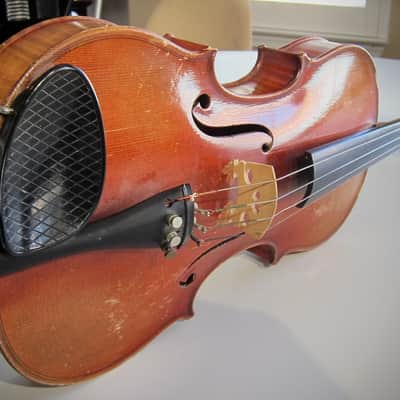 Lamy JTL French Violin 4/4 Antonio Stradivarius Model Circa-1930s-1940s-Reddish Varnish image 3