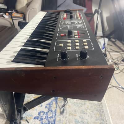 Sequential Six-Trak 49-Key 6-Voice Polyphonic Synthesizer 1984 - 1985 - Black with Wood Sides image 3