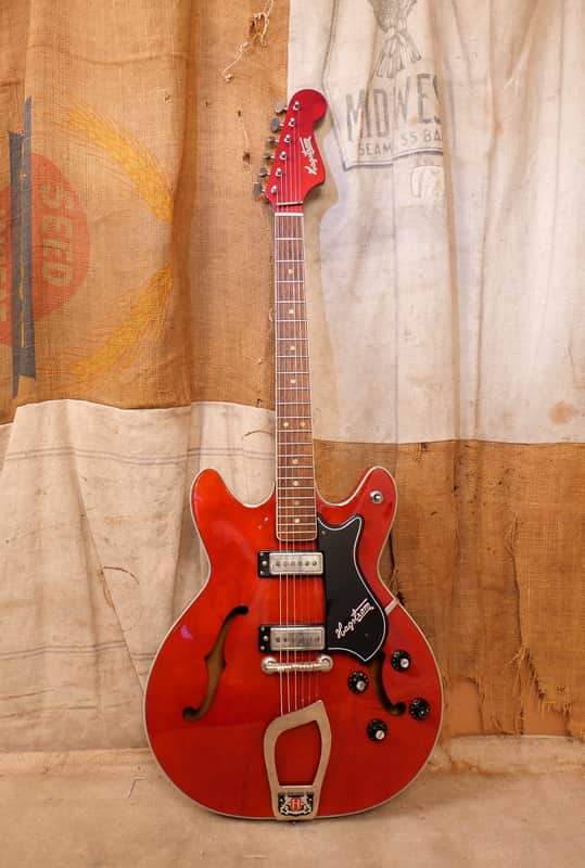 Hagstrom Viking 1960's Cherry Red image 1