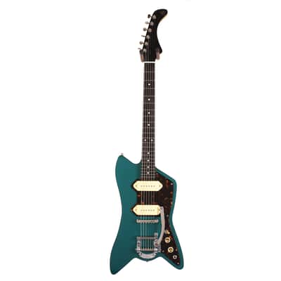 Fab Guitars Cadillac P-90’s Sherwood Green Used image 2