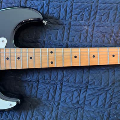 Squier MIJ ST-357 (1957 Style Reissue) Stratocaster with Maple Fretboard 1984 - 1988 - All Original - Black image 2