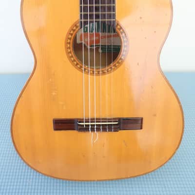 Vintage 1960s Giannini GN 65 Classical Guitar Cedar Top Guitar Brazilian Rosewood Beautiful Lush Tones image 2