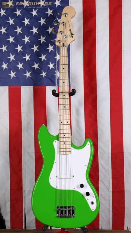 Squier Limited Edition Sonic Bronco Bass - Lime Green image 1