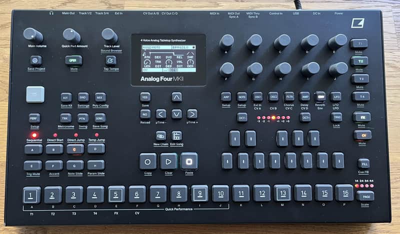 Elektron Analog Four MKII Black + Dust Cover image 1