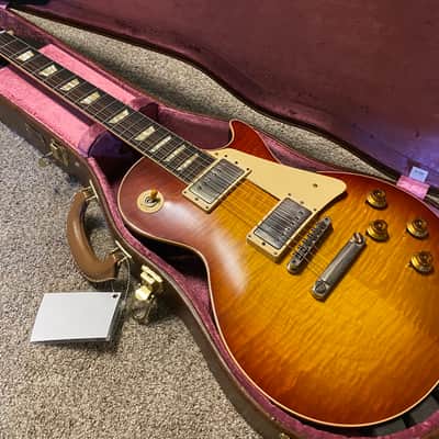 2020 Gibson Custom Shop '58 Les Paul Standard Reissue - Washed Cherry Sunburst VOS - R8 image 3