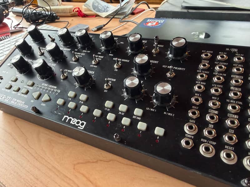 Moog Mother-32 Tabletop / Eurorack Semi-Modular Synthesizer 2015 - Present Black image 1