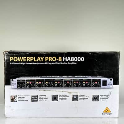Behringer POWERPLAY HA8000 8-Channel Rack Mount Headphone Distribution Amp image 3