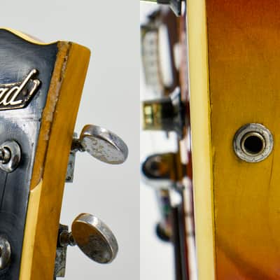 Used Conrad 40080 Vintage Burst Hollow Body Electric Guitar image 12