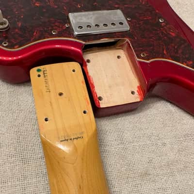 1997 Squier Jagmaster Vista Series Candy Apple Red 24" Scale 1st Issue MIJ Japan image 23