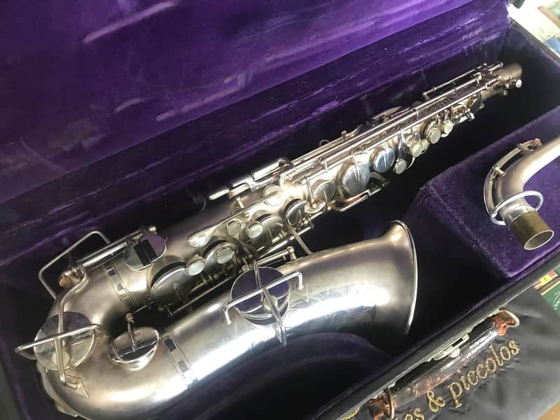 Buescher True-Tone Professional Alto Saxophone 1930 - Silver image 1