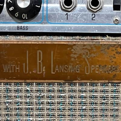 Fender Twin Reverb  1969 - a very rare & desirable Silver Panel Twin Reverb w/factory JBL D120F speakers. image 13