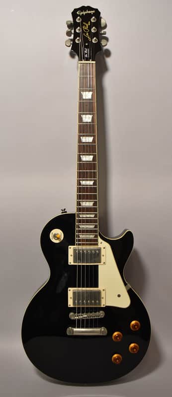 2009 Epiphone Les Paul Standard Ebony image 1
