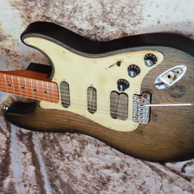 GB Liuteria Traditional Strato VegaTrem - strat style - Bog Oak image 16