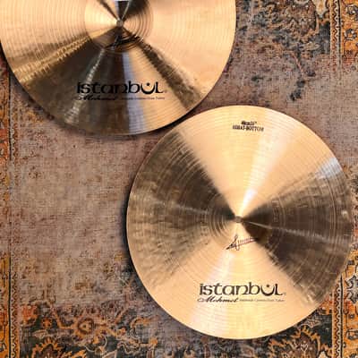 Rare ULTRA WARM Huge 16” ISTANBUL Mehmet NOSTALGIA Hihats 1217 1362 g PERFECT Amazing image 6