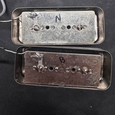 Lindy Fralin Hum-Cancelling P90 Noiseless Set - Aged Raw Nickel image 2