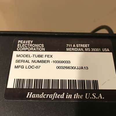 Peavey Tubefex Midi Tube Preamp with Digital Effects Tube fex image 7