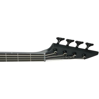 ESP LTD M-4 Black Metal Bass Guitar - Black Satin image 8