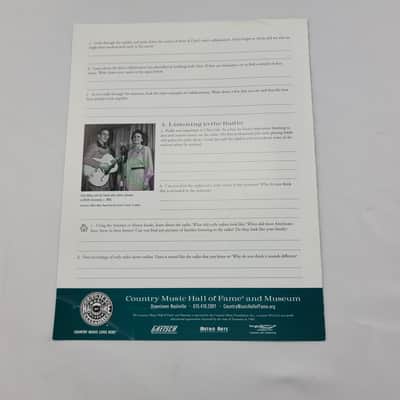 2011 - 2012 Gretsch and Chet Atkins Family Activity Guide - Country Music Hall of Fame image 3