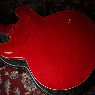 Tokai Japanese UES-158 Quilted Maple Semi Hollow Cherry Red image 16