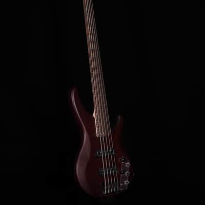 Yamaha TRBX505 5-String Bass, Transparent Brown image 8