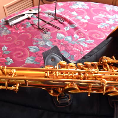 TaiShan Winds Model 7000 Professional Tenor Saxophone Gold-Lacquered Brass image 9