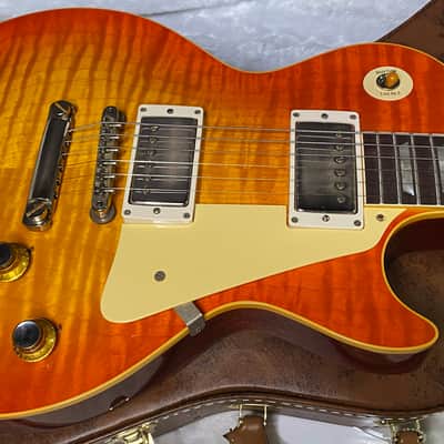NEW! Gibson Custom 1960 Les Paul Standard Reissue VOS - Tangerine Burst - Authorized Dealer - 9.2 lbs - G07538 image 4