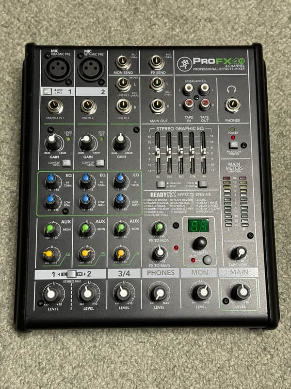 Mackie ProFX4v2 4-Channel Effects Mixer | Reverb