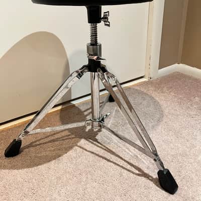 DW DWCP5100 5000 Series Round Drum Throne with Oversized Locking Nut 2010s - Chrome image 1