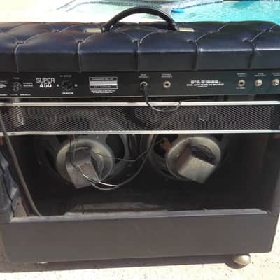 Plush Super 450 Tube Combo Amp 1972 Black Tuck N Roll Kustom Amplifier Twin 2x12 Speakers image 4
