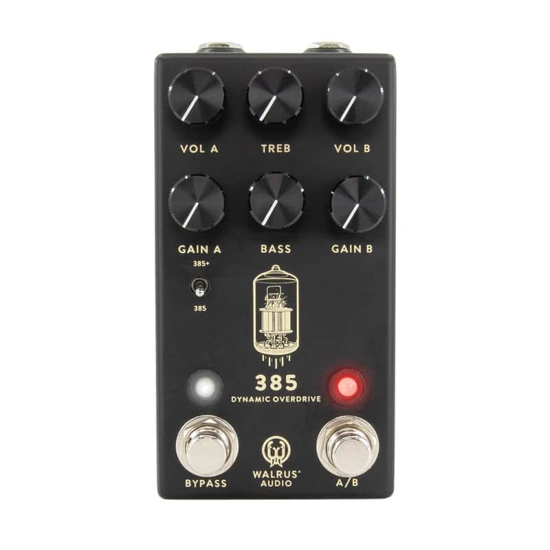 Mint Walrus Audio 385 Overdrive MKII Dynamic Overdrive Guitar Effect Pedal, Black image 1